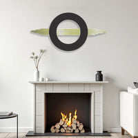 Black and Gold Modern Geometric Decor