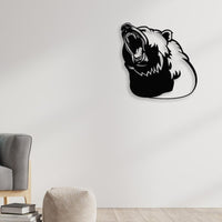 Bear Silhouette Metal Wall Art