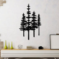 Pine Trees Metal Wall Art