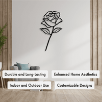 ROSE Metal Wall Art