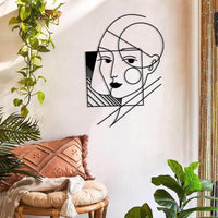Geometric Lady Wall Art