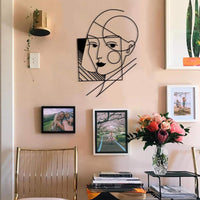 Geometric Lady Wall Art