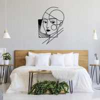 Geometric Lady Wall Art
