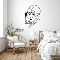 Geometric Lady Wall Art