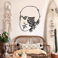 Leaf Headed Man Metal Wall Decor