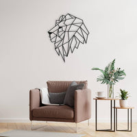 Lion Head Metal Wall Art