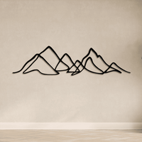 Metal Mountain Line Art