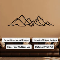 Metal Mountain Line Art