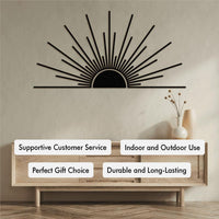 Sunburst Metal Wall Decor