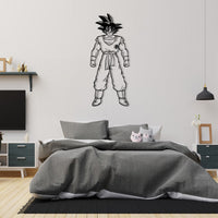 Saiyan of Earth Son Goku Metal Wall Art