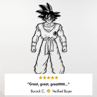 Saiyan of Earth Son Goku Metal Wall Art