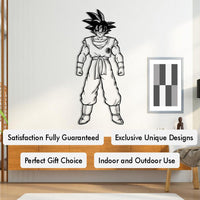 Saiyan of Earth Son Goku Metal Wall Art