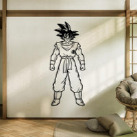 Saiyan of Earth Son Goku Metal Wall Art