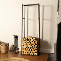 Firewood Rack with Bottom Plate