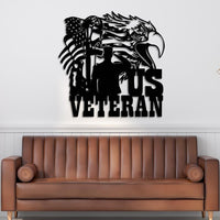 US Veteran Independence Day Gift Metal Wall Art