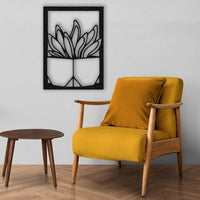 Vase with Succulent Metal Wall Art