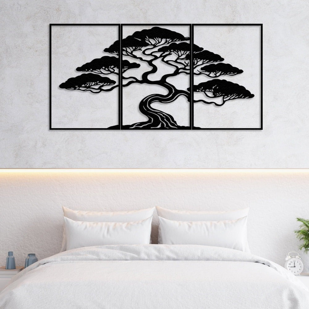3 Pieces Bonsai Tree Wall Art