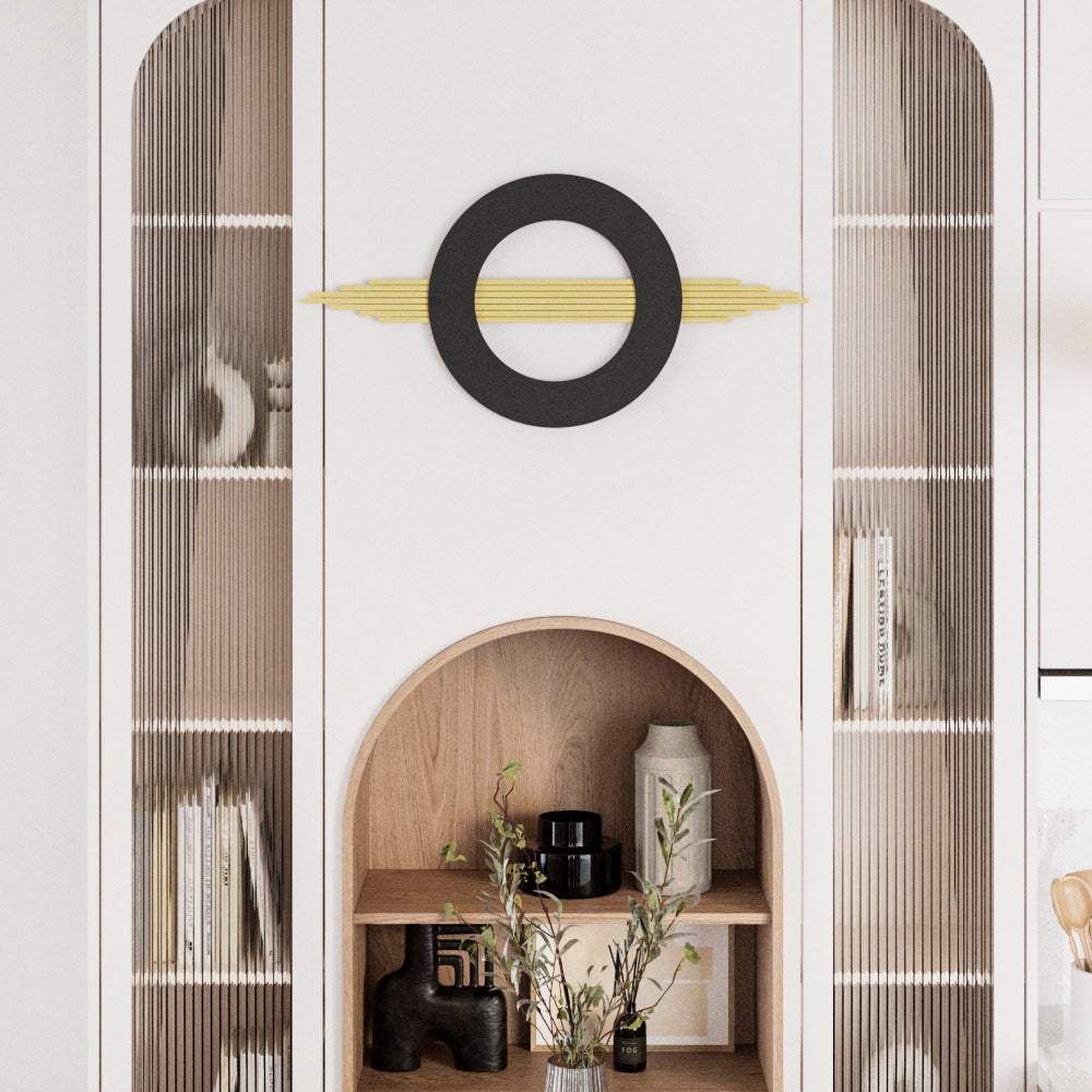 Black and Gold Modern Geometric Decor