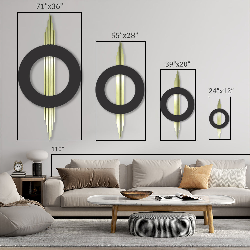 Black and Gold Modern Geometric Decor