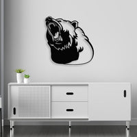 Bear Silhouette Metal Wall Art