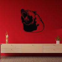 Bear Silhouette Metal Wall Art