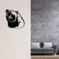 Bear Silhouette Metal Wall Art