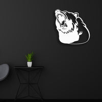 Bear Silhouette Metal Wall Art