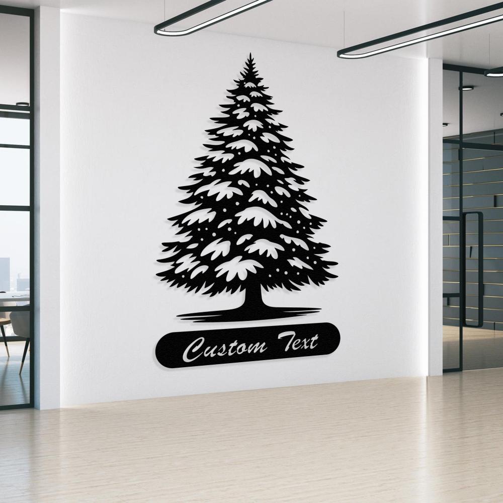 Christmas Tree With Custom Text