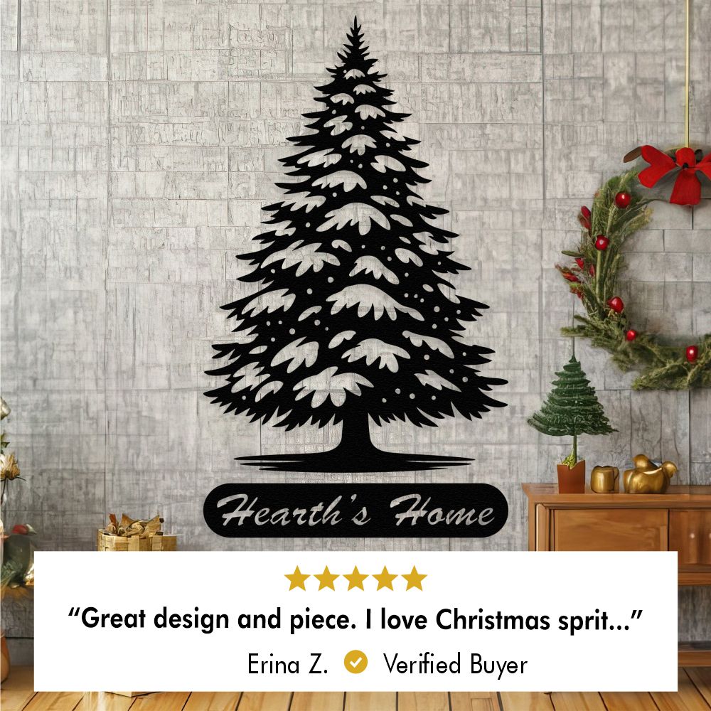 Christmas Tree With Custom Text