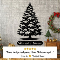 Christmas Tree With Custom Text