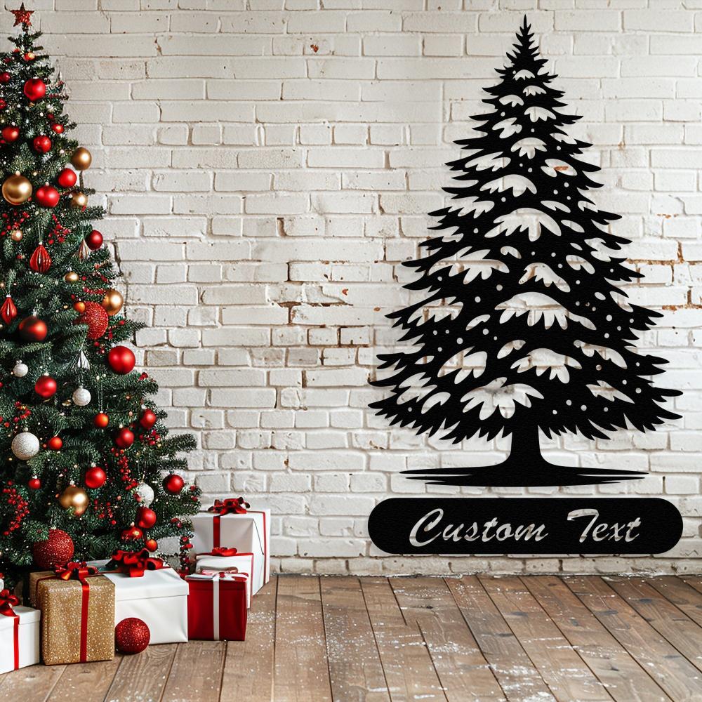 Christmas Tree With Custom Text