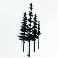 Pine Trees Metal Wall Art
