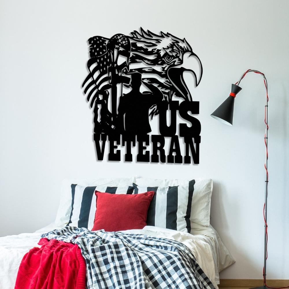 US Veteran Independence Day Gift Metal Wall Art