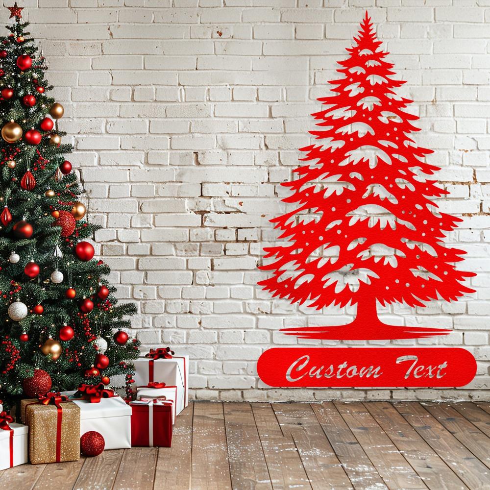 Christmas Tree With Custom Text
