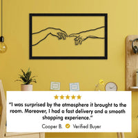 Sacred Creation of Adam Metal Wallart