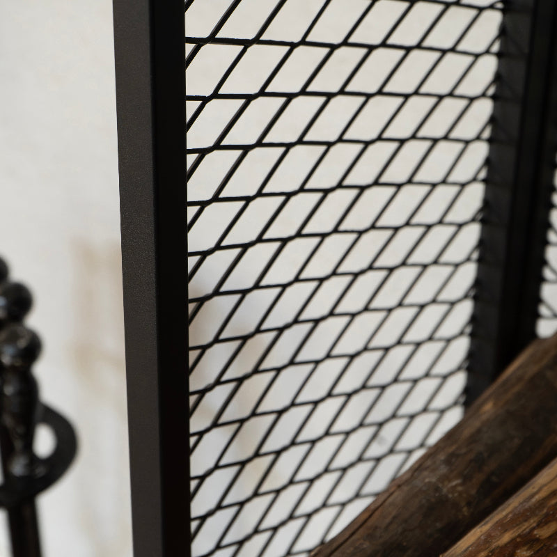 Tall Modern Metal Firewood Rack