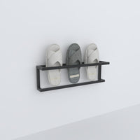Minimalist Wall Mounted Slipper Rack for Small Space Organization
