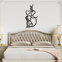 Metal Family With Baby Wall Art