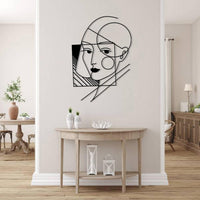 Geometric Lady Wall Art