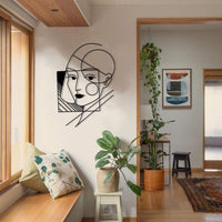 Geometric Lady Wall Art