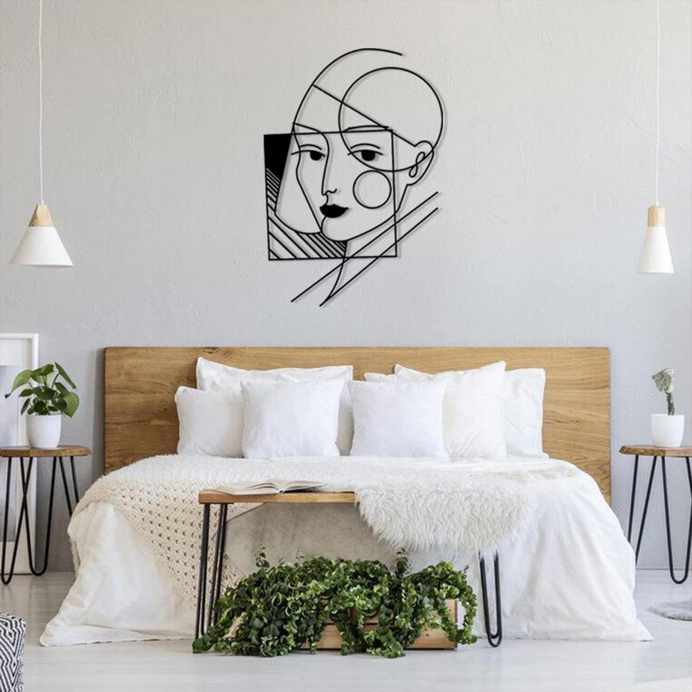 Geometric Lady Wall Art