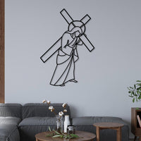 Jesus Cross Metal Art