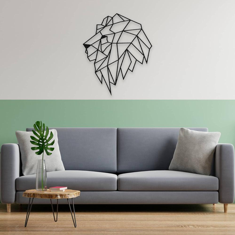 Lion Head Metal Wall Art