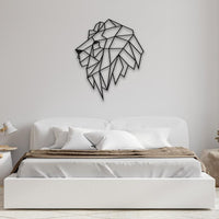 Lion Head Metal Wall Art