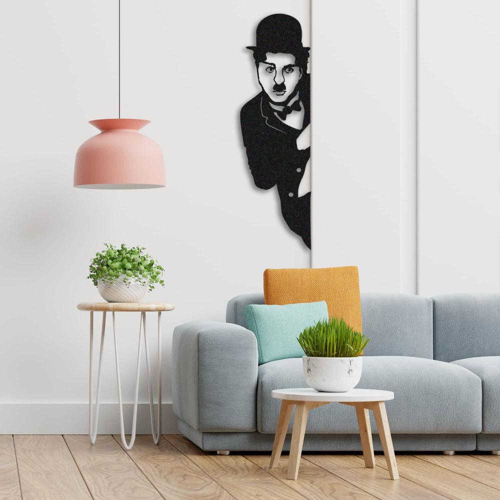 Metal Charlie Chaplin Wall Art