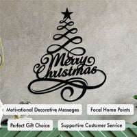 Pine Tree Merry Christmas Wall Art