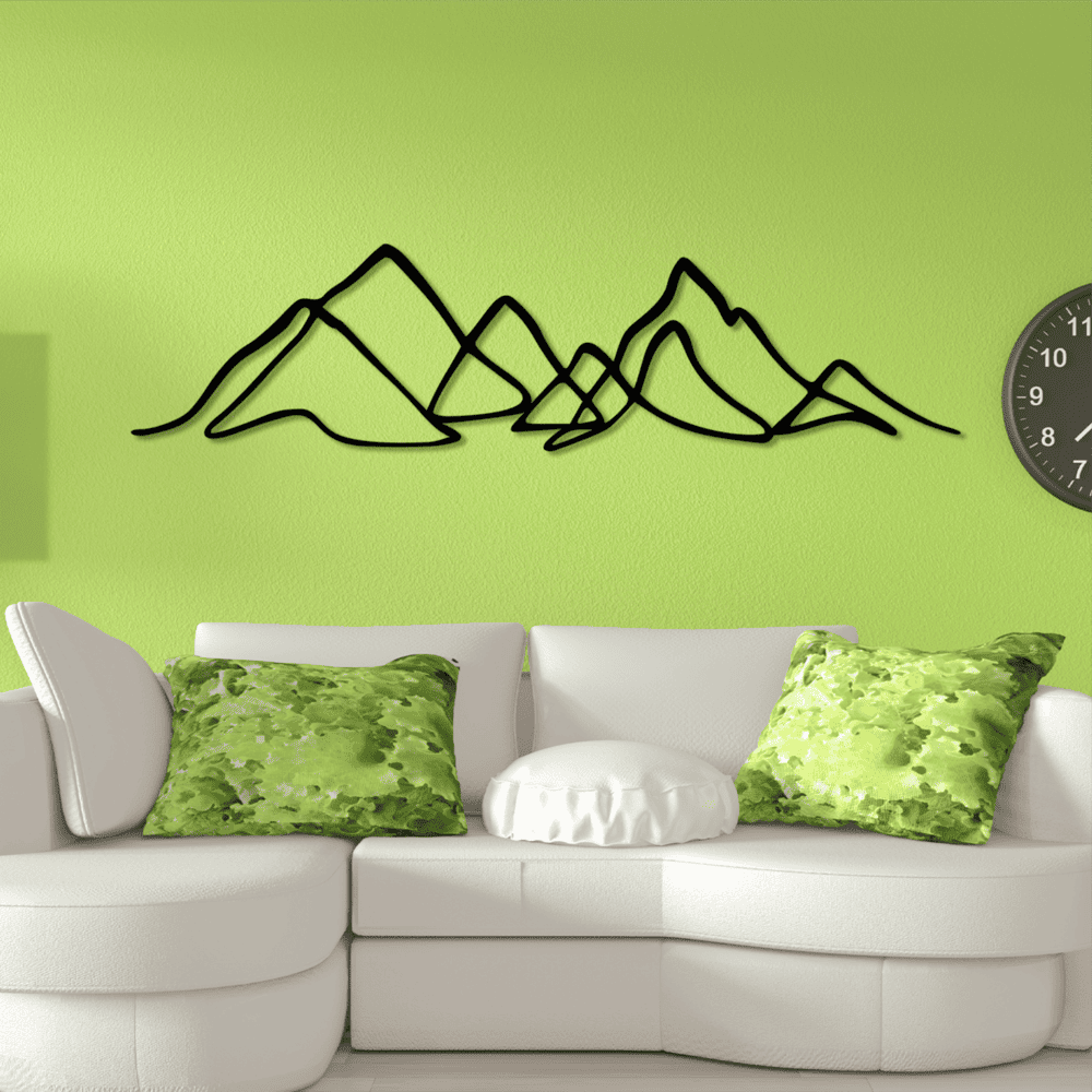 Metal Mountain Line Art