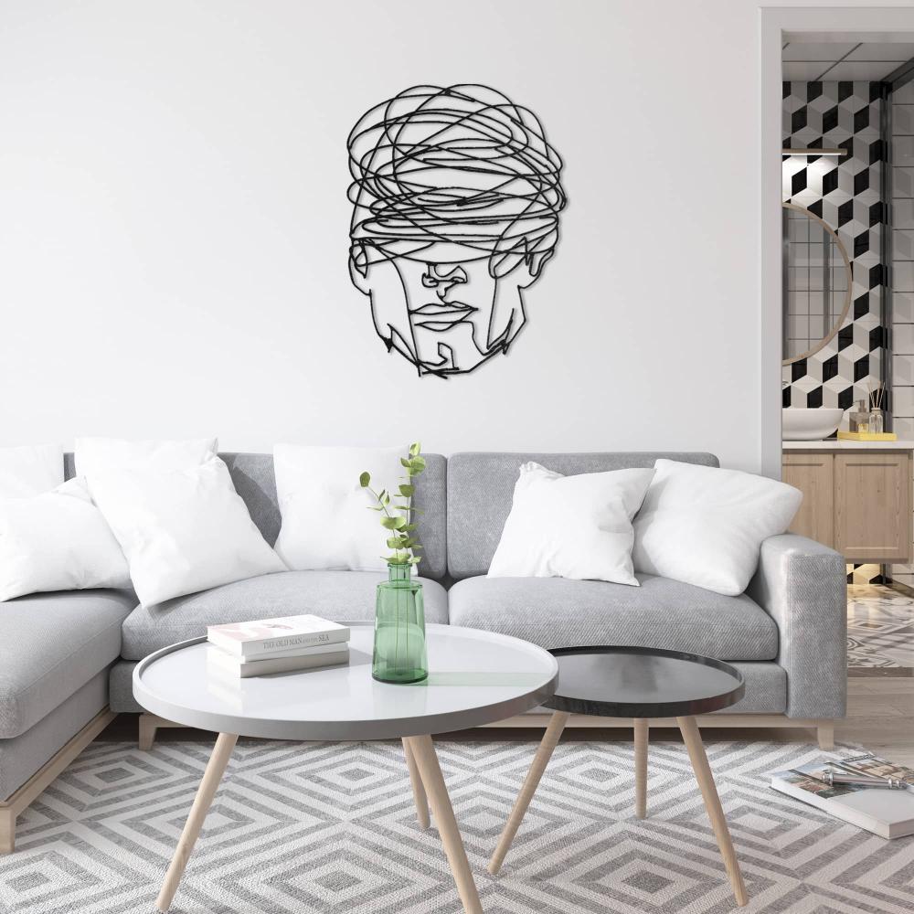Overthinking Man Metal Wall Decor