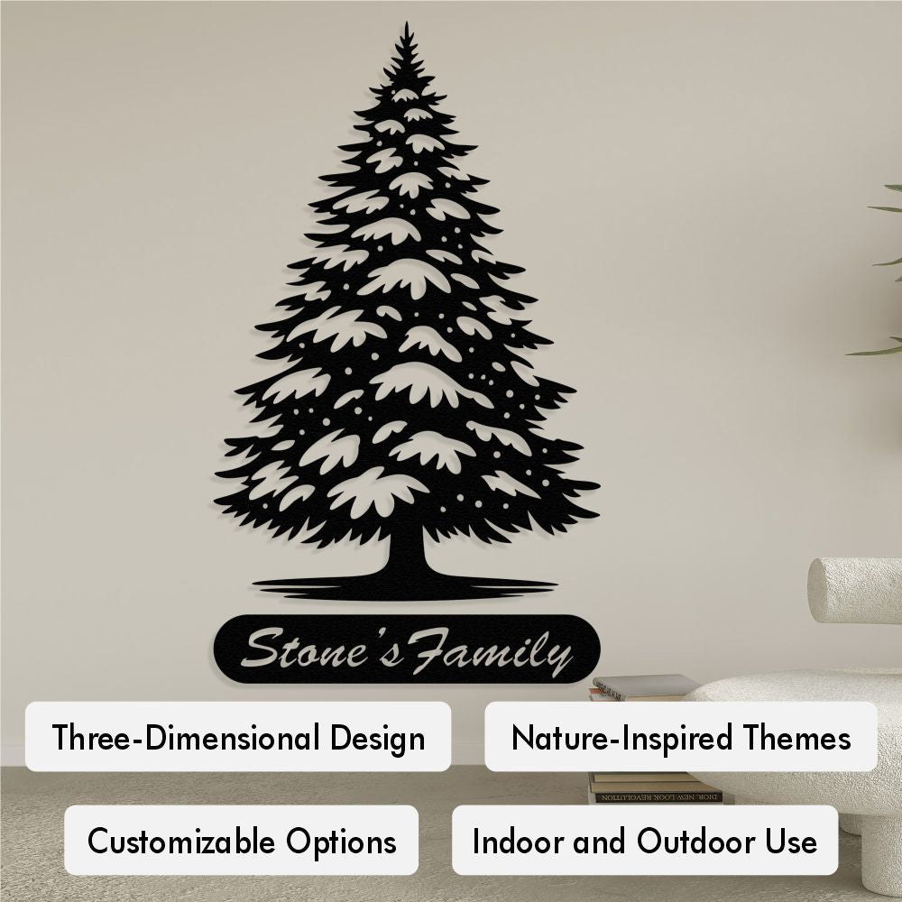 Christmas Tree With Custom Text