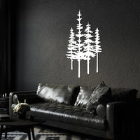 Pine Trees Metal Wall Art